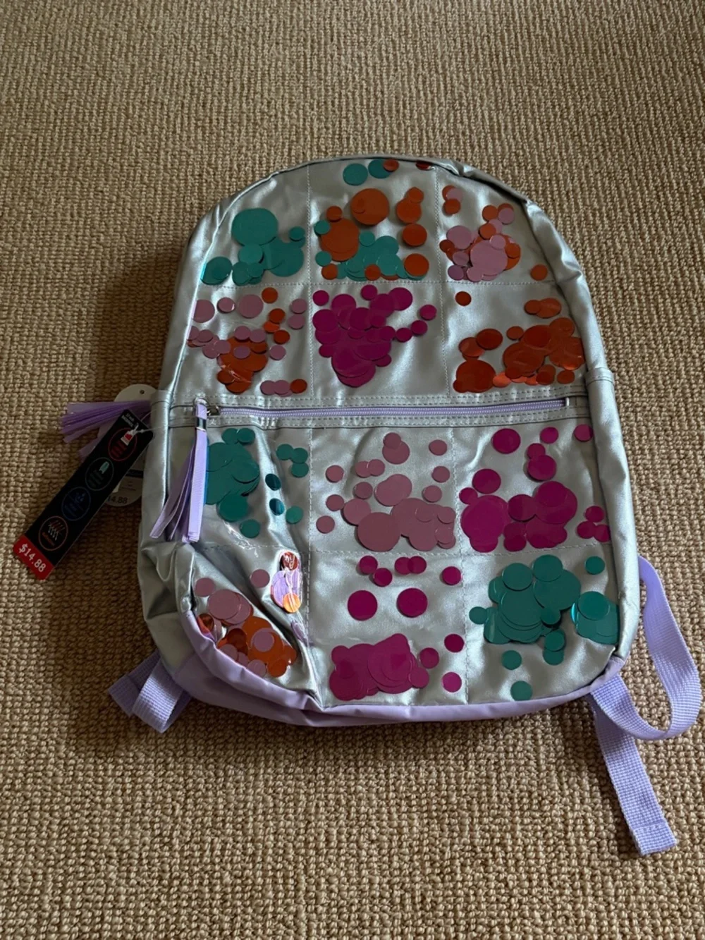Wonder Nation Funfetti Backpack, NWT